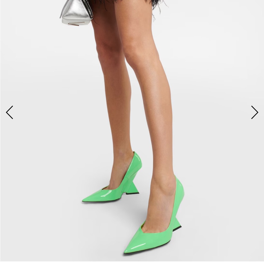 The Attico ''Cheope'' Silver Pump Size 38